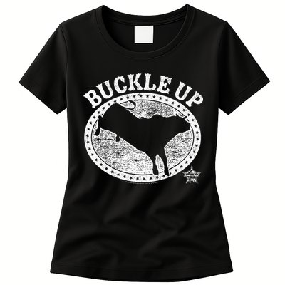 Pbr Professional Bull Riders Buckle Up Womens T-Shirt