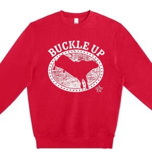 Pbr Professional Bull Riders Buckle Up Premium Crewneck Sweatshirt