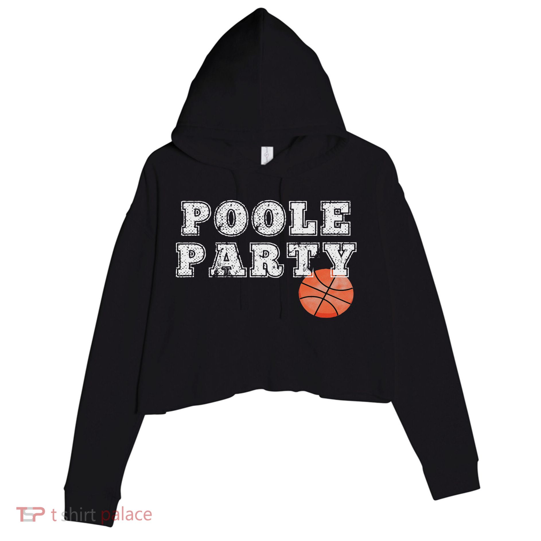 Poole Party Basketball Crop Fleece Hoodie