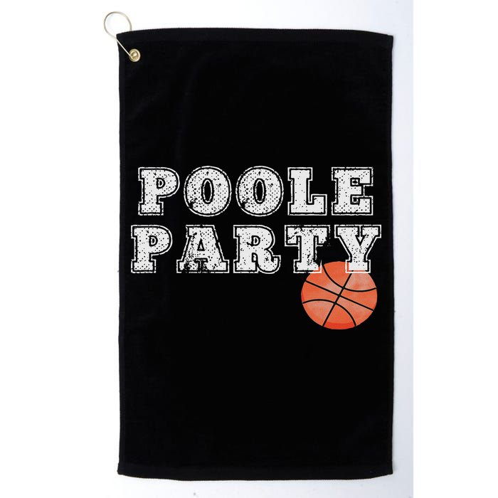 Poole Party Basketball Golf Towel