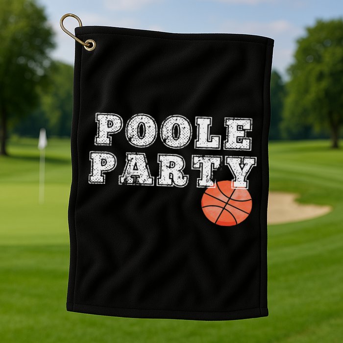 Poole Party Basketball Golf Towel