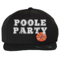 Poole Party Basketball Wool Snapback Cap
