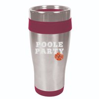 Poole Party Basketball 16oz Travel Tumbler