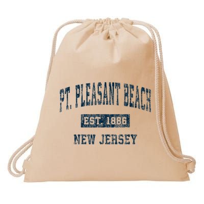 Point Pleasant Beach New Jersey NJ Vintage Sports Design Drawstring Bag