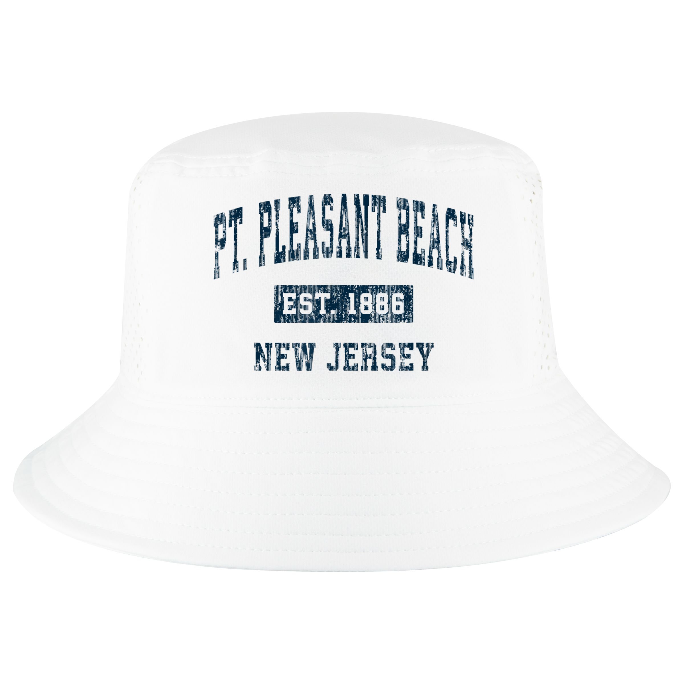 Point Pleasant Beach New Jersey NJ Vintage Sports Design Cool Comfort Performance Bucket Hat