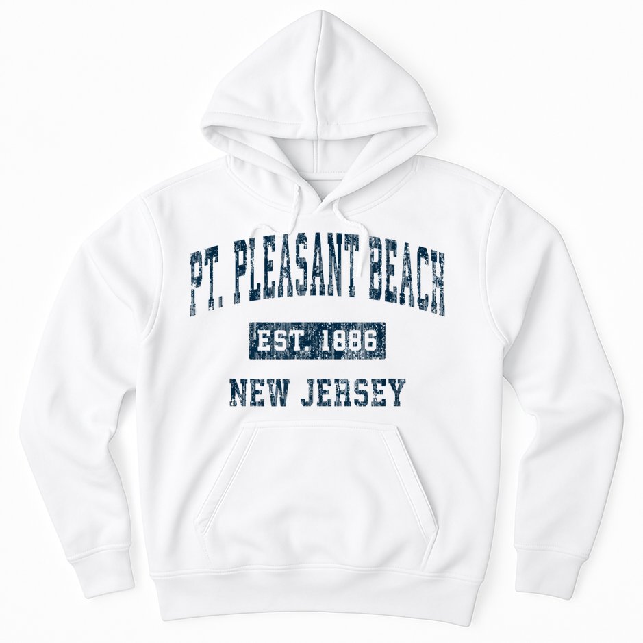 Point Pleasant Beach New Jersey NJ Vintage Sports Design Hoodie