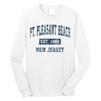 Point Pleasant Beach New Jersey NJ Vintage Sports Design Long Sleeve Shirt