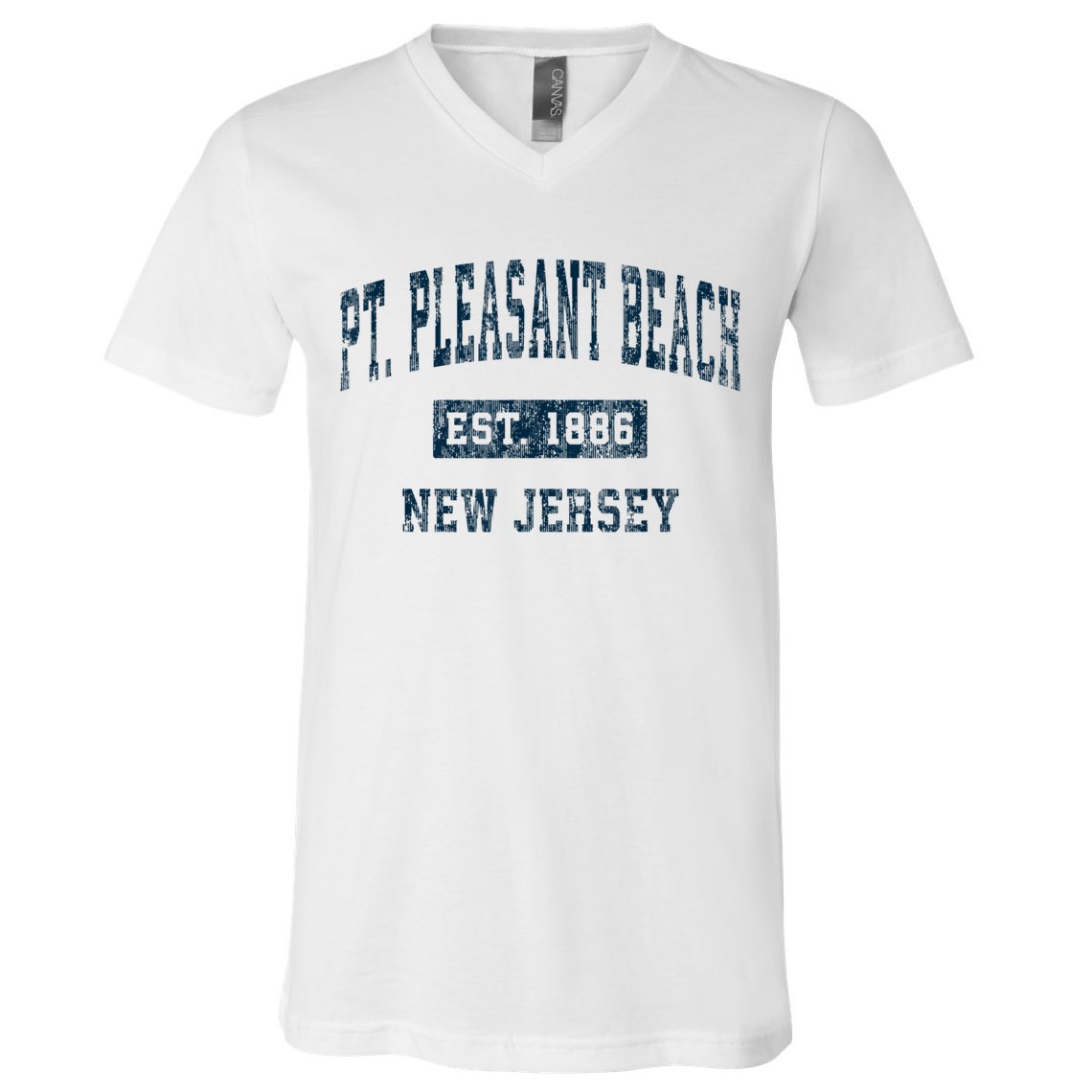 Point Pleasant Beach New Jersey NJ Vintage Sports Design V-Neck T-Shirt