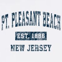 Point Pleasant Beach New Jersey NJ Vintage Sports Design Bucket Hat