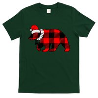 Plaid Polar Bear Christmas Holiday T-Shirt