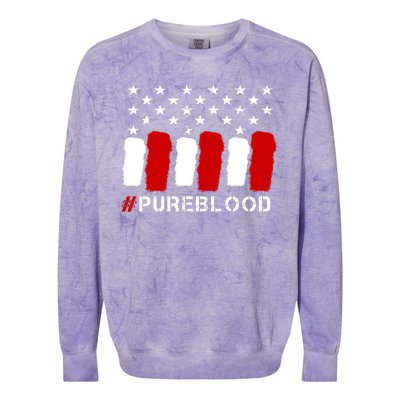 #Pureblood Pure Blood Movement Freedom Colorblast Crewneck Sweatshirt