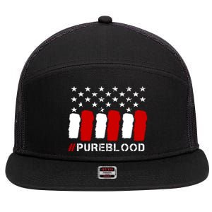 #Pureblood Pure Blood Movement Freedom 7 Panel Mesh Trucker Snapback Hat