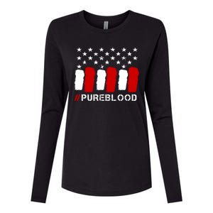 #Pureblood Pure Blood Movement Freedom Womens Cotton Relaxed Long Sleeve T-Shirt