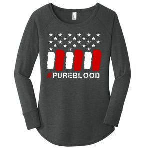 #Pureblood Pure Blood Movement Freedom Women's Perfect Tri Tunic Long Sleeve Shirt