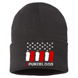 #Pureblood Pure Blood Movement Freedom Sustainable Knit Beanie