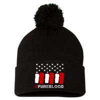 #Pureblood Pure Blood Movement Freedom Pom Pom 12in Knit Beanie