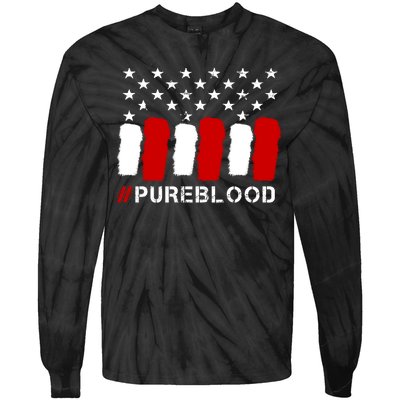 #Pureblood Pure Blood Movement Freedom Tie-Dye Long Sleeve Shirt