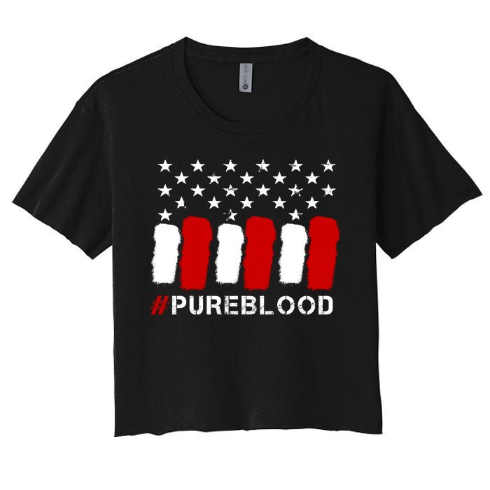 #Pureblood Pure Blood Movement Freedom Women's Crop Top Tee