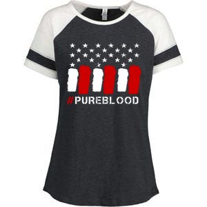 #Pureblood Pure Blood Movement Freedom Enza Ladies Jersey Colorblock Tee