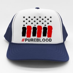 #Pureblood Pure Blood Movement Freedom Trucker Hat