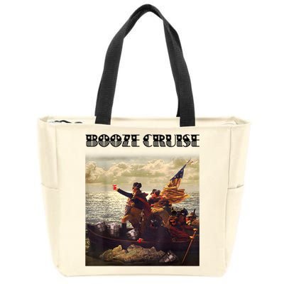 Political Party Booze Cruise Shades & Red Cups Funny Zip Tote Bag