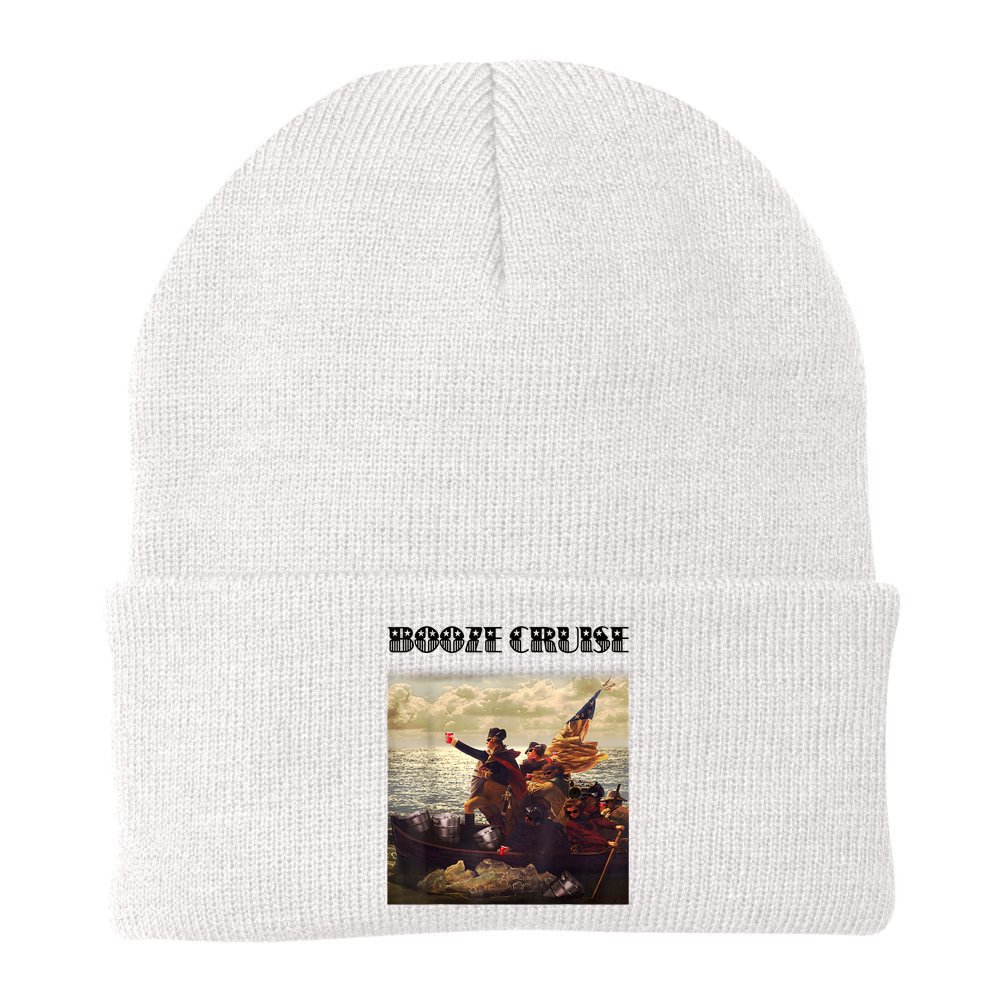 Political Party Booze Cruise Shades & Red Cups Funny Beanie