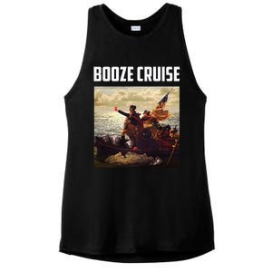 Political Party Booze Cruise Shades & Red Cups Ladies PosiCharge Tri-Blend Wicking Tank