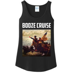 Political Party Booze Cruise Shades & Red Cups Ladies Essential Tank