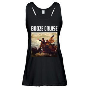 Political Party Booze Cruise Shades & Red Cups Ladies Essential Flowy Tank