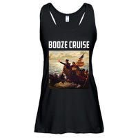 Political Party Booze Cruise Shades & Red Cups Ladies Essential Flowy Tank