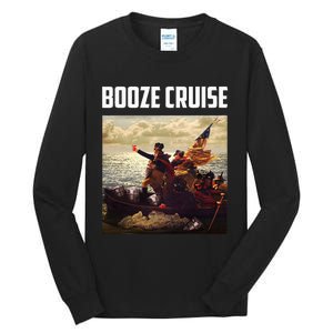 Political Party Booze Cruise Shades & Red Cups Tall Long Sleeve T-Shirt