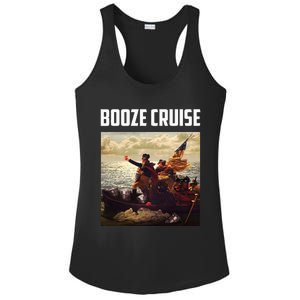 Political Party Booze Cruise Shades & Red Cups Ladies PosiCharge Competitor Racerback Tank