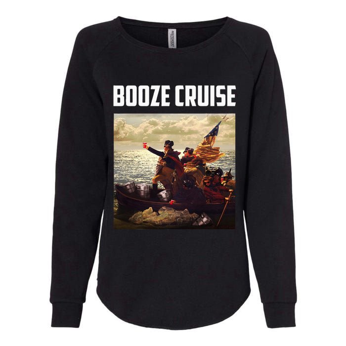 Political Party Booze Cruise Shades & Red Cups Womens California Wash Sweatshirt