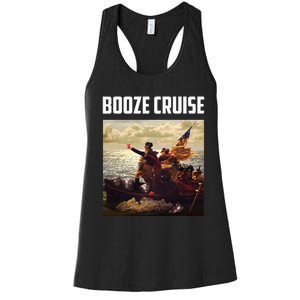 Political Party Booze Cruise Shades & Red Cups Women's Racerback Tank