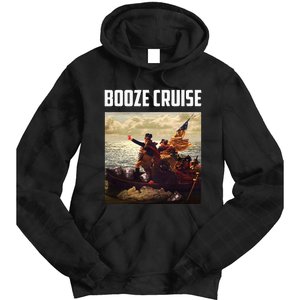 Political Party Booze Cruise Shades & Red Cups Tie Dye Hoodie