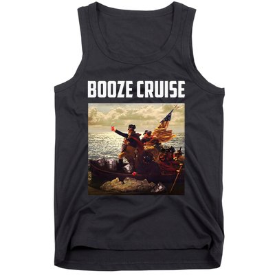 Political Party Booze Cruise Shades & Red Cups Tank Top