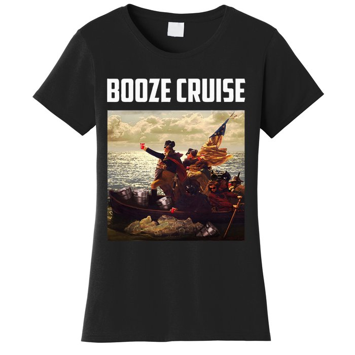 Political Party Booze Cruise Shades & Red Cups Women's T-Shirt