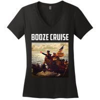 Political Party Booze Cruise Shades & Red Cups Women's V-Neck T-Shirt