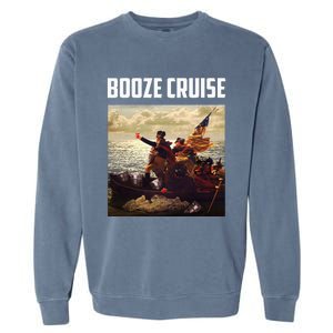 Political Party Booze Cruise Shades & Red Cups Garment-Dyed Sweatshirt