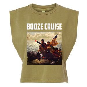 Political Party Booze Cruise Shades & Red Cups Garment-Dyed Women's Muscle Tee