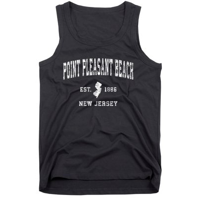 Point Pleasant Beach New Jersey Nj Vintage Athletic Sports Tank Top