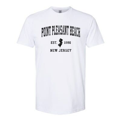 Point Pleasant Beach New Jersey Nj Vintage Athletic Sports Softstyle CVC T-Shirt