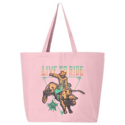 Pbr Professional Bull Riders Live To Ride Rodeo Pbr Logo 25L Jumbo Tote