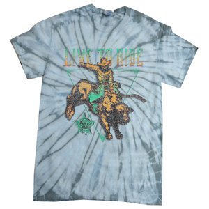 Pbr Professional Bull Riders Live To Ride Rodeo Pbr Logo Tie-Dye T-Shirt