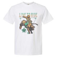 Pbr Professional Bull Riders Live To Ride Rodeo Pbr Logo Garment-Dyed Heavyweight T-Shirt