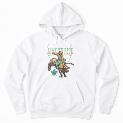 Pbr Professional Bull Riders Live To Ride Rodeo Pbr Logo Hoodie