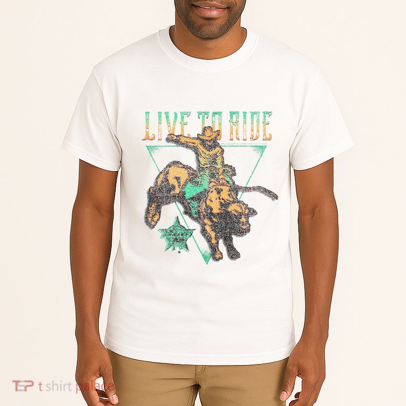 Pbr Professional Bull Riders Live To Ride Rodeo Pbr Logo Tall T-Shirt