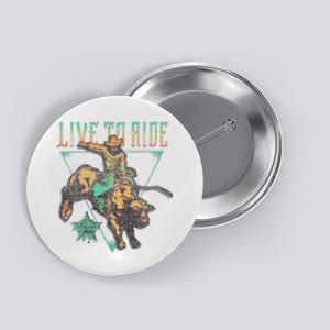 Pbr Professional Bull Riders Live To Ride Rodeo Pbr Logo Button