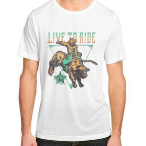 Pbr Professional Bull Riders Live To Ride Rodeo Pbr Logo Adult ChromaSoft Performance T-Shirt