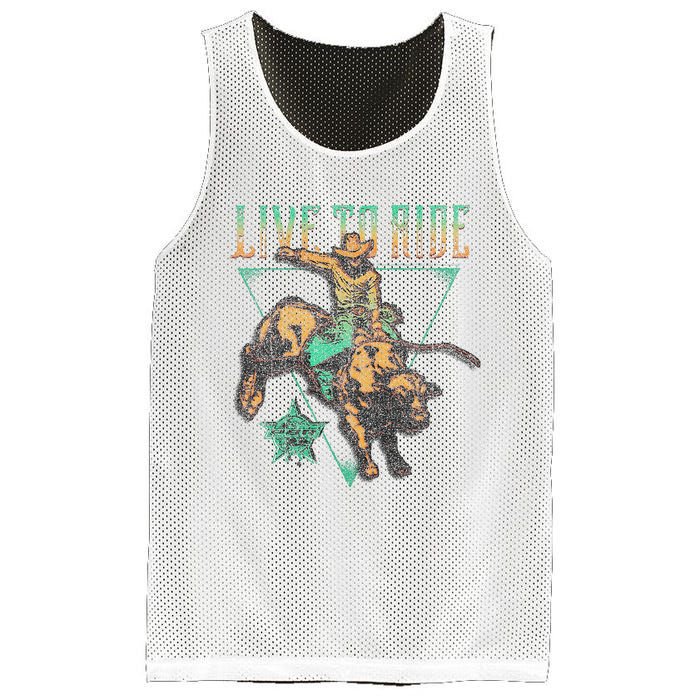 Pbr Professional Bull Riders Live To Ride Rodeo Pbr Logo Mesh Reversible Basketball Jersey Tank